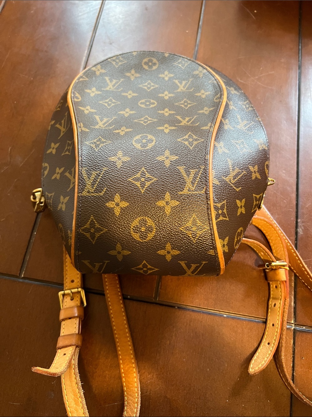 Louis Vuitton Monogram Canvas Backpack with Natural Vachetta Trim